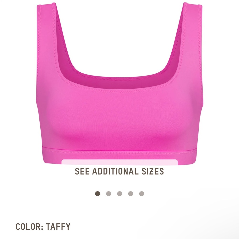SKIMS SWIM TANK BIKINI TOP - taffy